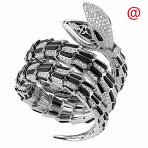 Bulgari SERPENTI SECRET 102144 Quartz 18kt White Gold Black