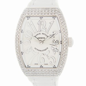 Franck Muller VANGUARD V 29 SC AT FO D (AC.BC) Automatic Stainless Steel & Diamonds White