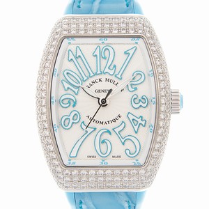 Franck Muller VANGUARD V 29 SC AT FO D (AC.BL) Automatic Stainless Steel & Diamonds White