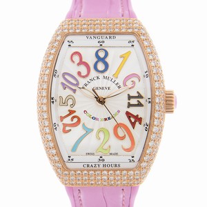 Franck Muller VANGUARD V 32 CH D COL DRM (5N.RS) Automatic 18kt Rose Gold & Diamonds White