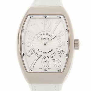Franck Muller VANGUARD V 32 QZ (OG.BC) Quartz 18kt White Gold Silver