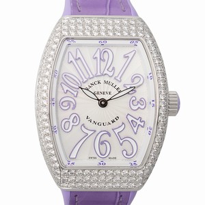 Franck Muller VANGUARD V 32 QZ D (AC.VL) Quartz Stainless Steel & Diamonds White