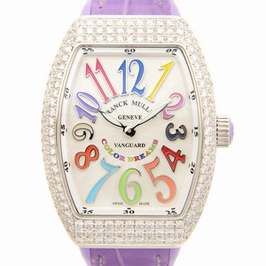 Franck Muller VANGUARD V 32 QZ D COL DRM (AC.VL) Quartz Stainless Steel & Diamonds Silver
