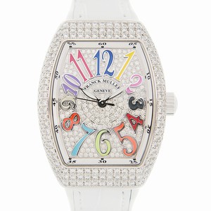 Franck Muller VANGUARD V 32 SC AT FO COL DRM D CD (AC.BC) Automatic Stainless Steel & Diamonds Silver