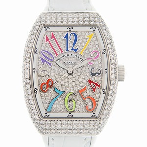 Franck Muller VANGUARD V 32 SC AT FO COL DRM D CD (OG.BC) Automatic 18kt White Gold & Diamond Silver