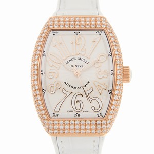 Franck Muller VANGUARD V 32 SC AT FO D (5N.BC) Automatic 18kt Rose Gold & Diamonds White