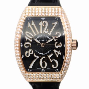 Franck Muller VANGUARD V 32 SC AT FO D (5N.NR) Automatic 18kt Rose Gold & Diamonds Black