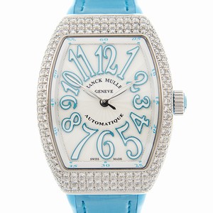 Franck Muller VANGUARD V 32 SC AT FO D (AC.BL) Automatic Stainless Steel & Diamonds White