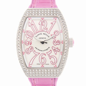 Franck Muller VANGUARD V 32 SC AT FO D (AC.RS) Automatic Stainless Steel & Diamonds White