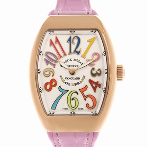 Franck Muller VANGUARD V 35 QZ COL DRM (5N.RS) Quartz 18kt Rose Gold White