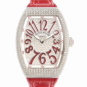 Franck Muller VANGUARD V 35 QZ D CD (AC.RG)  Quartz Stainless Steel & Diamonds Silver