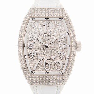 Franck Muller VANGUARD V 35 SC AT FO D CD (AC.BC) Automatic 18kt White Gold & Diamond Silver