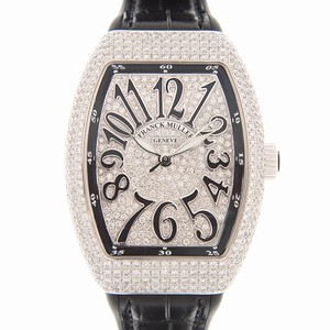 Franck Muller VANGUARD V 35 SC AT FO D CD (AC.NR) Automatic Stainless Steel & Diamonds Silver