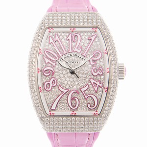 Franck Muller VANGUARD V 35 SC AT FO D CD (AC.RS) Automatic Stainless Steel & Diamonds Silver