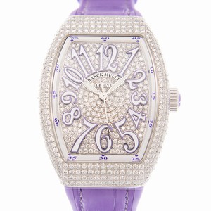 Franck Muller VANGUARD V 35 SC AT FO D CD (AC.VL) Automatic Stainless Steel & Diamonds Silver