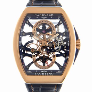 Franck Muller VANGUARD V 41 S6 SQT YACHTING ANC (5N.BL)  Manual Wind 18kt Rose Gold Transparent