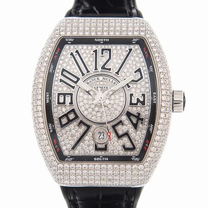 Franck Muller VANGUARD V 41 SC DT D CD (OG.NR) Automatic 18kt White Gold & Diamond Silver