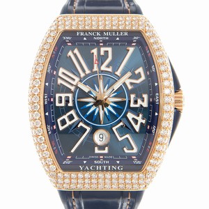 Franck Muller VANGUARD V 41 SC DT D YACHTING (5N.BL) Automatic 18kt Rose Gold & Diamonds Dark Blue 