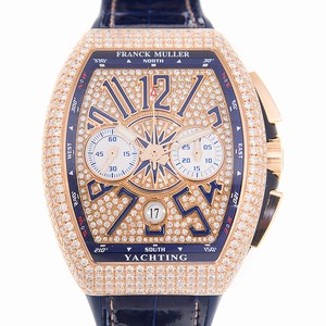 Franck Muller VANGUARD V 45 CC DT D CD (5N.BL) Automatic 18kt Rose Gold & Diamonds Gold