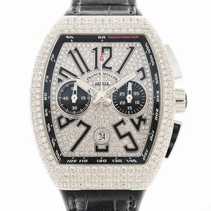 Franck Muller VANGUARD V 45 CC DT D CD (OG.NR) Automatic 18kt White Gold & Diamond Silver