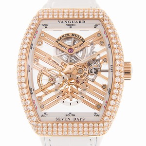 Franck Muller VANGUARD V 45 S6 SQT D (5N.BC) Automatic 18kt Rose Gold & Diamonds Gold