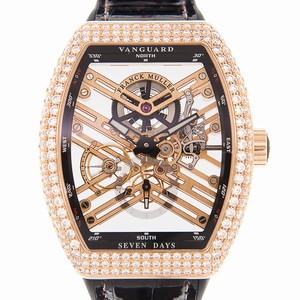 Franck Muller VANGUARD V 45 S6 SQT D (5N.NR) Automatic 18kt Rose Gold & Diamonds Gold