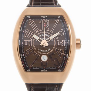 Franck Muller VANGUARD V 45 SC DT (5N.BN) Automatic 18kt Rose Gold Brown 