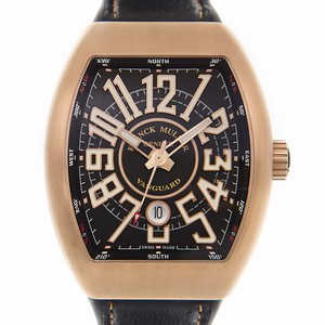Franck Muller VANGUARD V 45 SC DT CIR (BZ.NR.BR) - BLACK Automatic 18kt Rose Gold & Steel Black