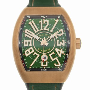 Franck Muller VANGUARD V 45 SC DT CIR (BZ.NR.BR) - GREEN Automatic Brass Green