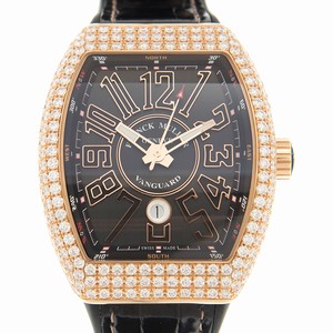 Franck Muller VANGUARD V 45 SC DT D (5N.NR) Automatic 18kt Rose Gold & Diamonds Black