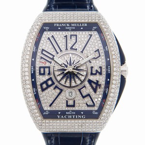 Franck Muller VANGUARD V 45 SC DT D CD YACHTING (OG.BL) Automatic 18kt White Gold & Diamond Blue 