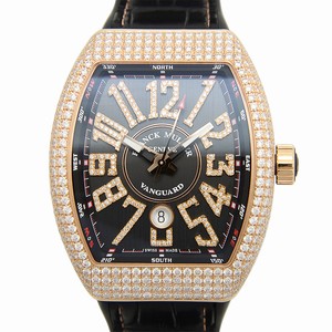 Franck Muller VANGUARD V 45 SC DT D NBR CD 5N.NR Automatic 18kt Rose Gold & Diamonds Black