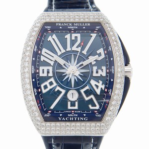Franck Muller VANGUARD V 45 SC DT D YACHTING (AC.BL) Automatic Stainless Steel & Diamonds Blue 