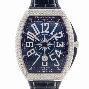 Franck Muller VANGUARD V 45 SC DT D YACHTING (AC.BL) Automatic Stainless Steel & Diamonds Blue 