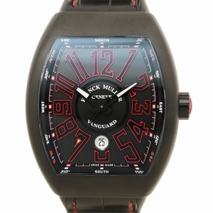 Franck Muller VANGUARD V 45 SC DT TT NR (BR.ER) (RED) Automatic Stainless Steel Black