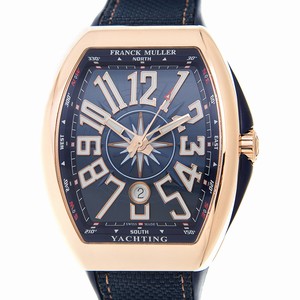 Franck Muller VANGUARD V 45 SC DT YACHTING (5N.BL) Automatic 18kt Rose Gold Blue 