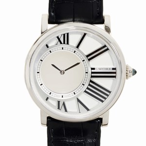 Cartier ROTONDE DE CARTIER W1556224 Manual Wind 18kt White Gold White