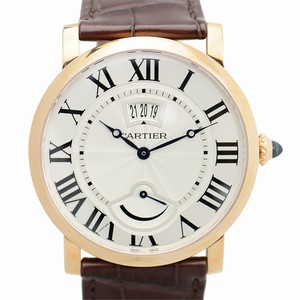 Cartier ROTONDE DE CARTIER W1556252 Manual Wind 18kt Rose Gold Silvery & White
