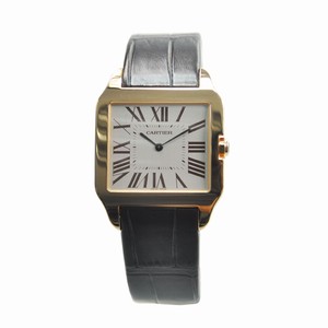 Cartier SANTOS W2006951 Manual Wind 18kt Rose Gold White