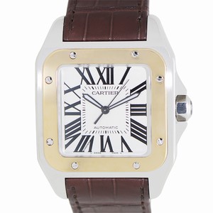 Cartier SANTOS W20072X7 Automatic 18kt Gold & Steel Silver