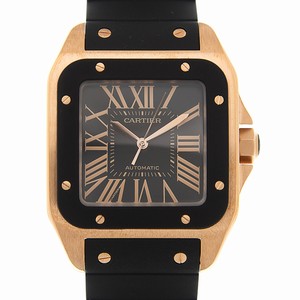 Cartier SANTOS W20124U2 Automatic 18kt Rose Gold Black