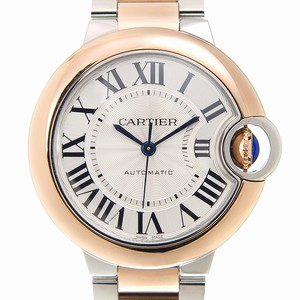 Cartier BALLON BLEU W2BB0023 Automatic 18kt Rose Gold & Steel Silver