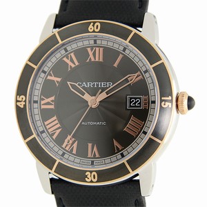 Cartier ROTONDE DE CARTIER W2RN0005 Automatic 18kt Rose Gold & Steel Black