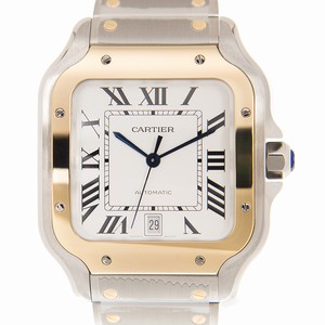 Cartier SANTOS DE CARTIER W2SA0006 Automatic 18kt Gold & Steel White