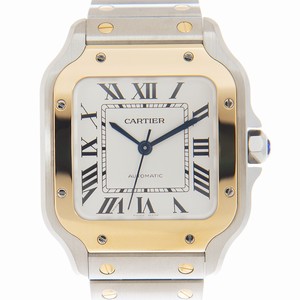 Cartier SANTOS W2SA0016 Automatic 18kt Gold & Steel Silver
