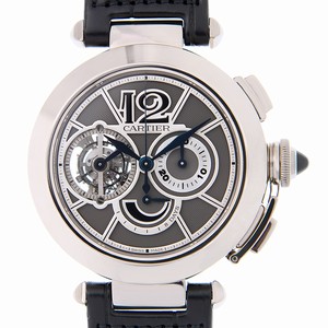 Cartier PASHA DE CARTIER W3030013 Manual Wind 18kt White Gold Gray