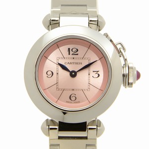 Cartier PASHA DE CARTIER W3140008 Quartz Stainless Steel Pink