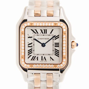 Cartier PANTHeRE DE CARTIER W3PN0007 Quartz 18kt Rose Gold & Steel White
