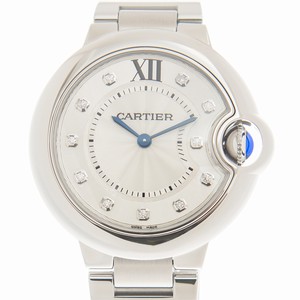 Cartier BALLON BLEU W4BB0020 Quartz Stainless Steel Silver