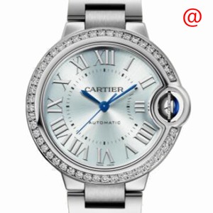 Cartier BALLON BLEU W4BB0028 Automatic Stainless Steel & Diamonds Light Blue 